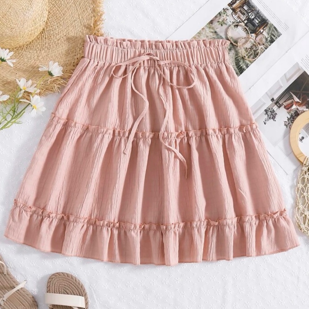 XS ruffle pink skirt